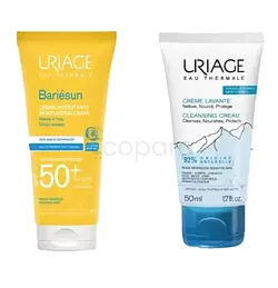 URIAGE COFFRET BARIESUN CREME INVISIBLE + CREME LAVANTE 50ML OFFERTE 