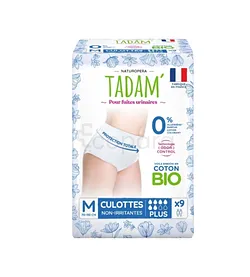 TADAM CULOTTES FUITES URINAIRES JETABLES TAILLE M BOITE DE 9