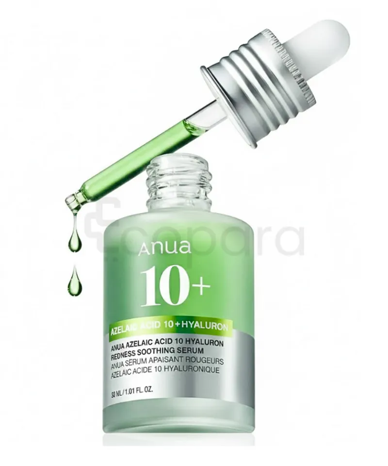 ANUA 10+ AZELAIC ACID 10 HYALURON REDNESS SERUM 30ML