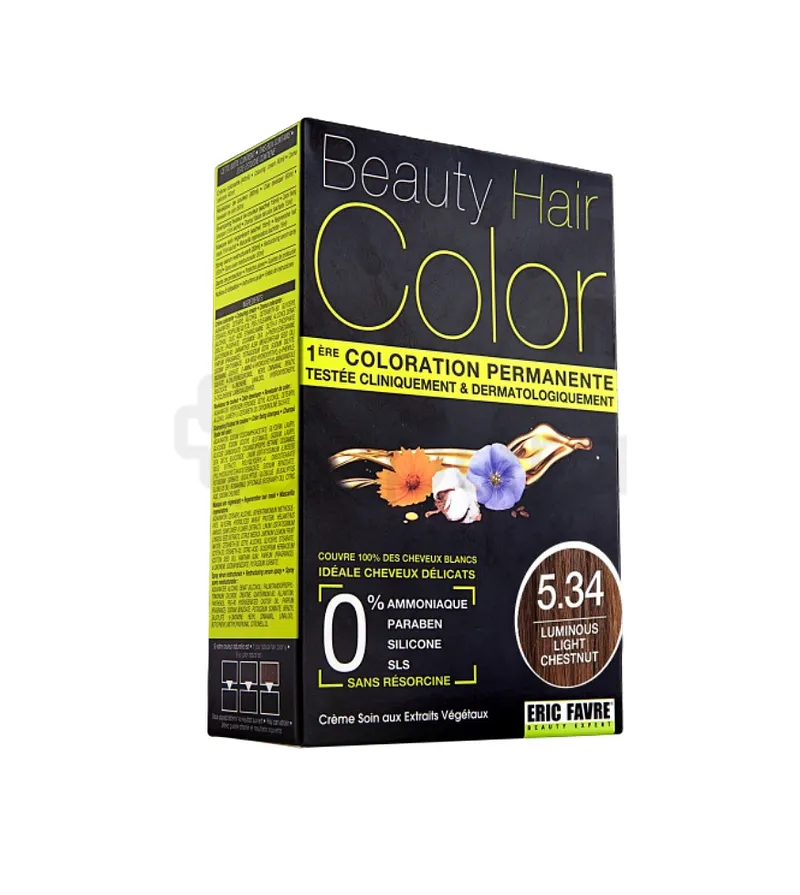 BEAUTY HAIR COLOR NUMERO 5.34 CHATAIN CLAIR LUMINEUX