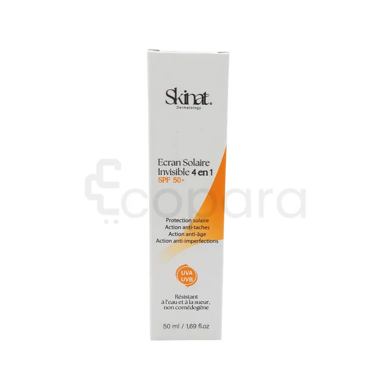 SKINAT ECRAN SOLAIRE INVISIBLE 4 EN 1 SPF50+ 50ML