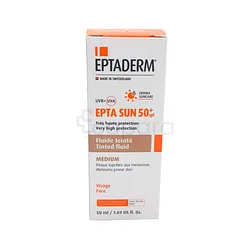 EPTADERM EPTA SUN SPF50+ TEINTE MEDIUM 50ML