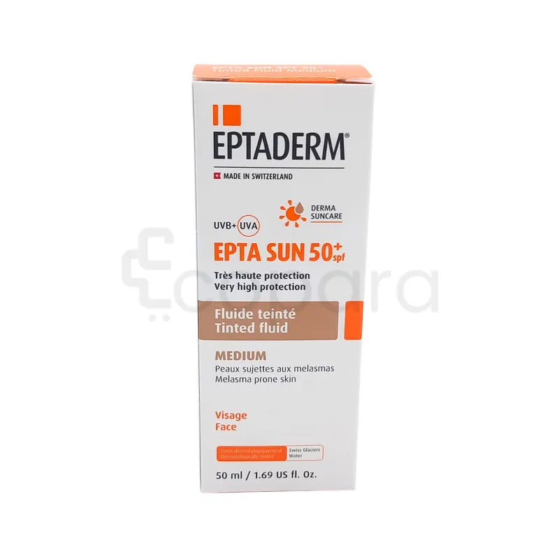 EPTADERM EPTA SUN SPF50+ TEINTE MEDIUM 50ML