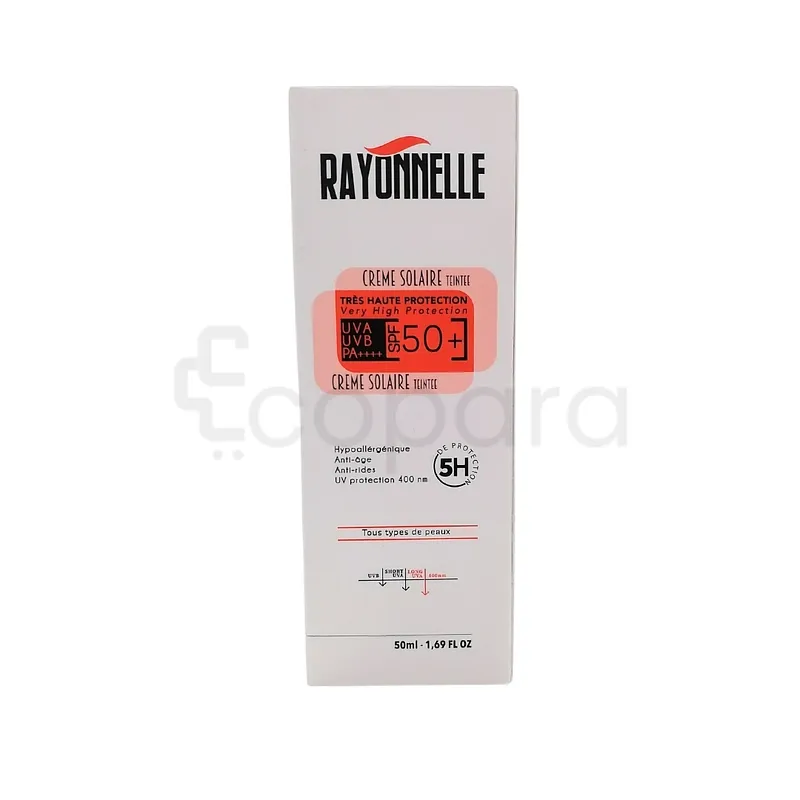 RAYONNELLE CREME SOLAIRE TEINTEE SPF50+ 50ML