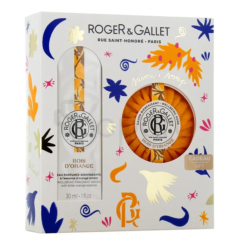 ROGER ET GALLET COFFRET FLEUR DE FIGUIER EAU PARFUMEE BIENFAISANTE 30ML+ SAVONS BIENFAISANTE 100G