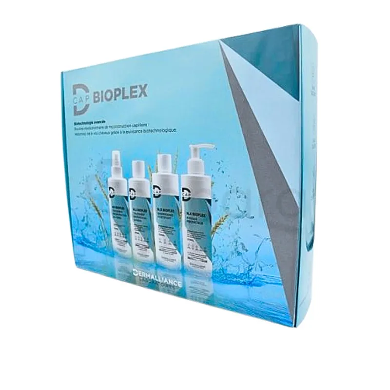 D-CAP COFFRET BIOPLEX N1 TRAITEMENT RECONSTRUCTION DE FIBRE 200ML + N2 TRAITEMENT REGENERATION SUPREME 200ML + N3 SHAMPOOING FORTIFIANT 300ML + N4 MASQUE PROTECTEUR 275ML