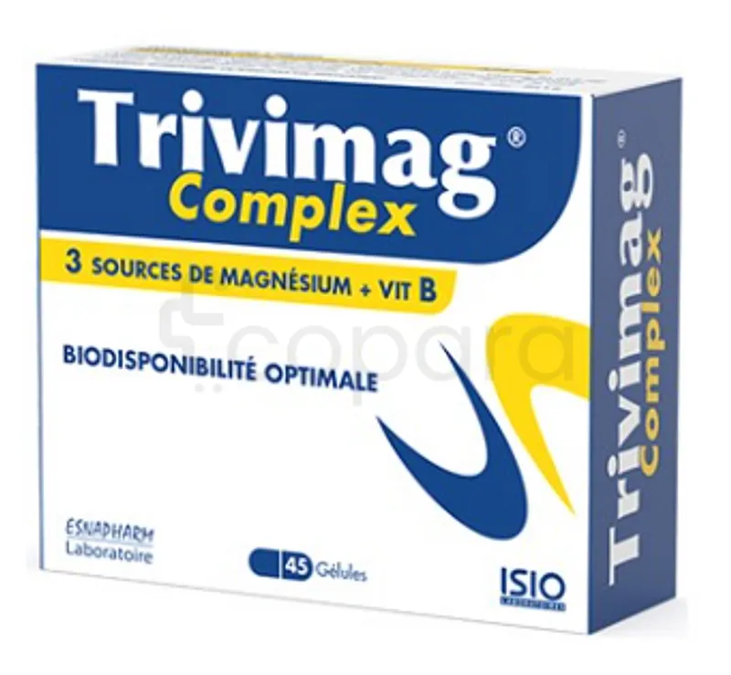 TRIVIMAG COMPLEX 375MG VIT B1 & B3 BOITE DE 45 GELULES
