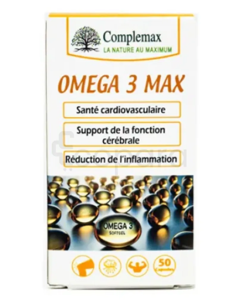 COMPLEMAX OMEGA 3 MAX BOITE DE 50 CAPSULES
