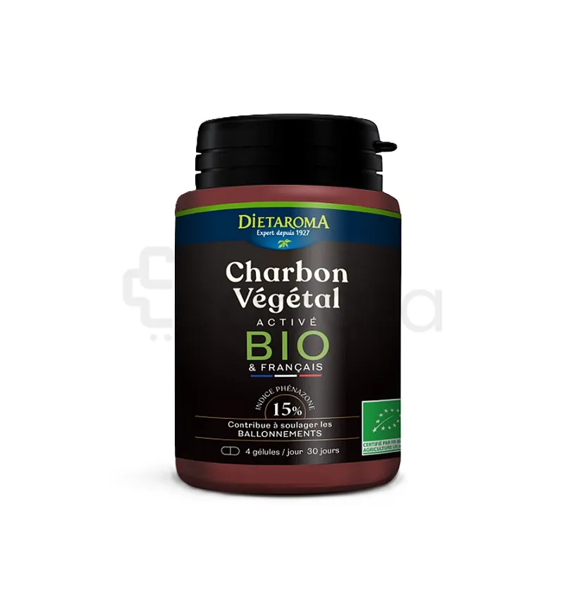 DIETAROMA CHARBON VEGETAL ACTIVE BIO BOITE DE 120 GELULES 
