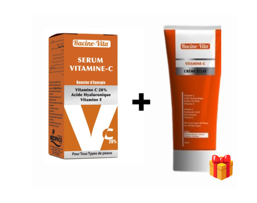 RACINE-VITA PACK SERUM VITAMINE C20 10ML + CREME ECLAT OFFERTE