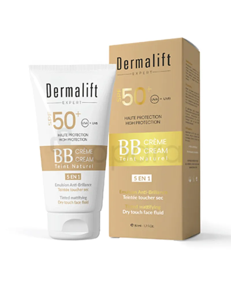 DERMALIFT SUNLIFT EMULSION ANTI-BRILLIANCE TEINTEE MATIFIANTE SPF 50+BB CREME 5 EN 1 50ML
