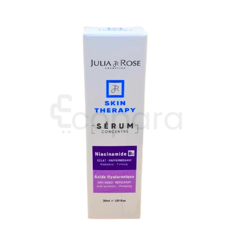 JULIA AND ROSE SKIN THERAPY SERUM NIACINAMIDE+ACIDE HYALURONIQUE 30ML
