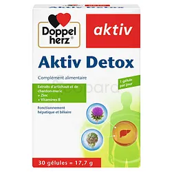 DOPPEL HERZ AKTIV DETOX BOITE DE 30 GELULES