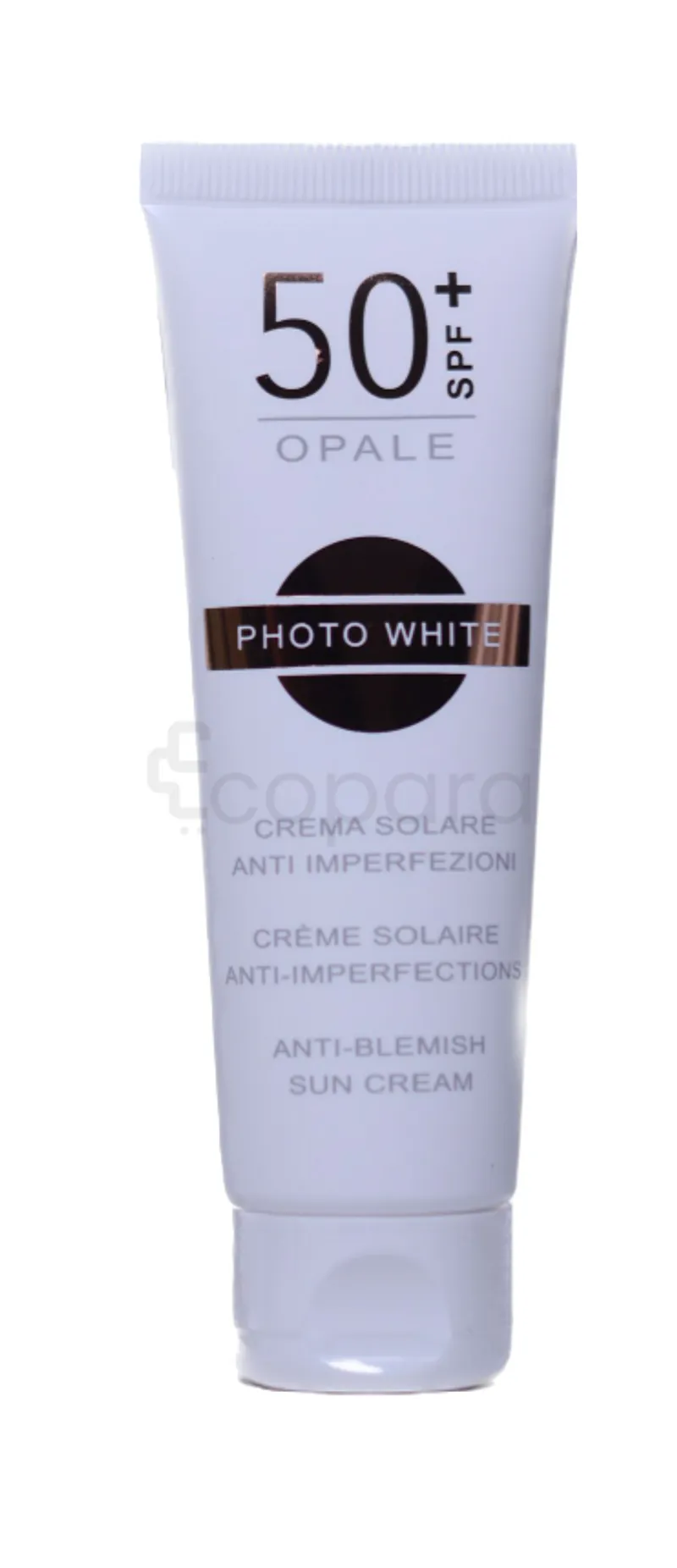 M&D PHOTO WHITE CREME SOLAIRE ANTI IMPERFECTIONS OPALE SPF50+ 50ML