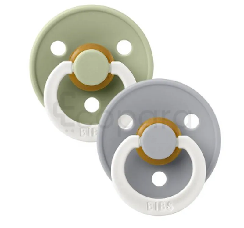 BIBS PACIFIER SAGE GLOW/CLOUD GLOW NUMERO 1 2 SUCETTES