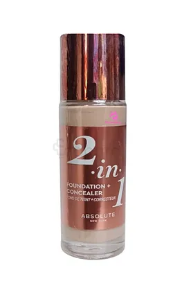ABSOLUTE NEW YORK 2IN1 FOUNDATION AND CONCEALER REFERENCE MFFC01