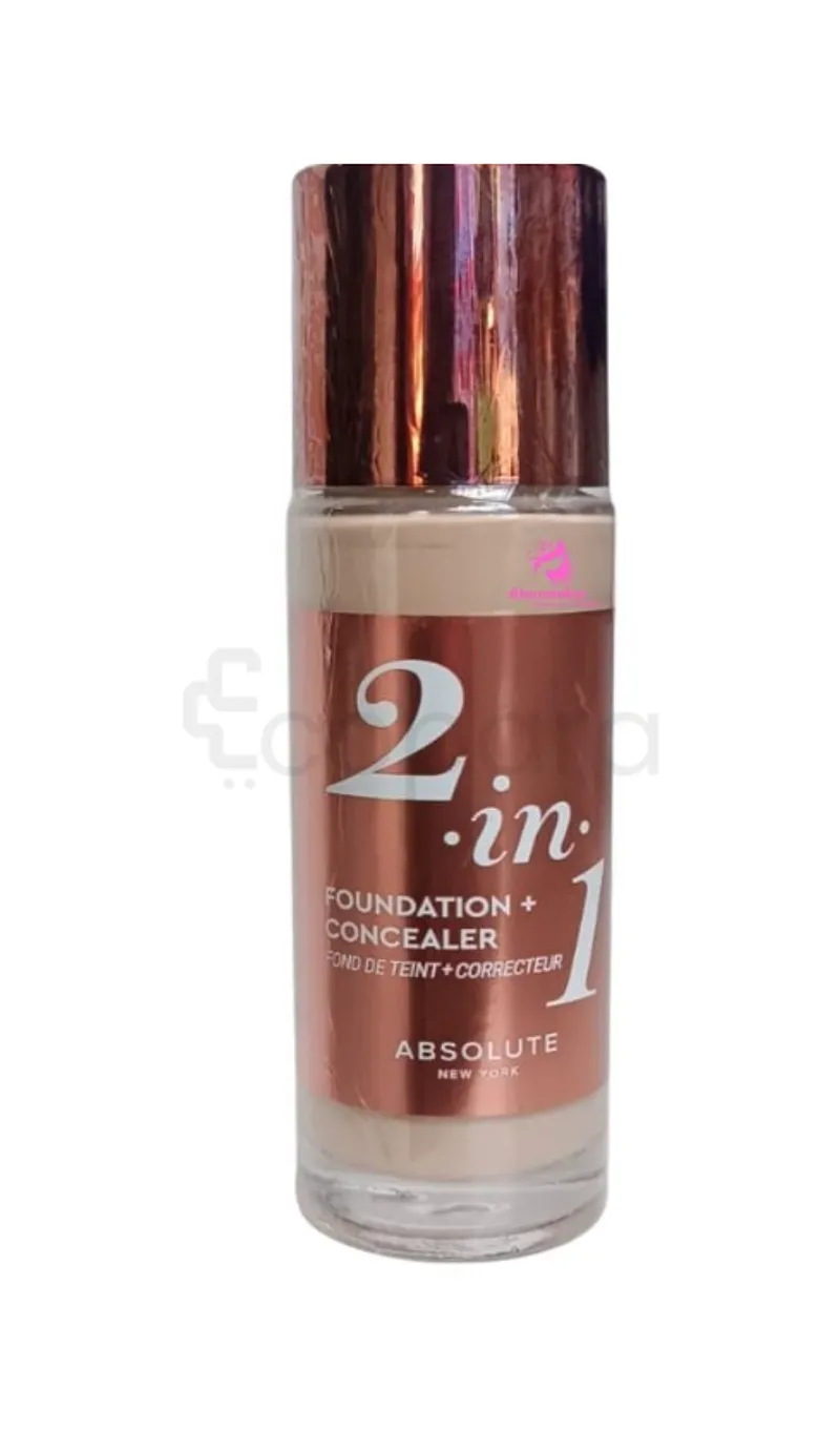 ABSOLUTE NEW YORK 2IN1 FOUNDATION AND CONCEALER REFERENCE MFFC01