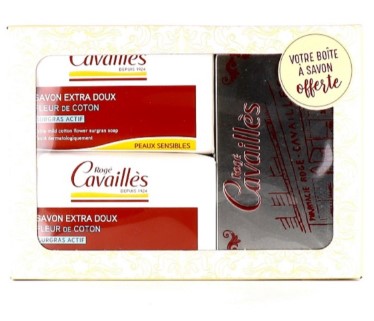 ROGE CAVAILLES FLEUR DE COTON 250G*2 + BOITE A SAVON OFFERTE