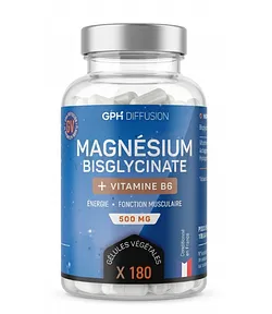 GPH MAGNESIUM BISGLYCINATE B6 BOITE DE 180 GELULES