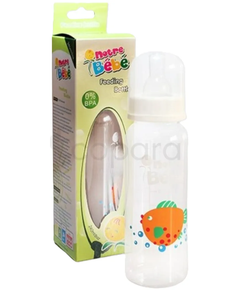 NOTRE BEBE BIBERON FEEDING BOTTLE EN VERRE PREMIUM +0MOIS 120ML REFERENCE BD170A
