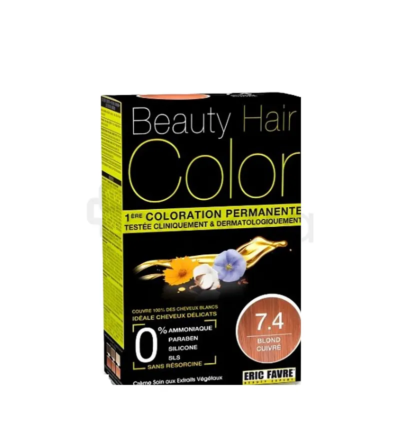 BEAUTY HAIR COLOR NUMERO 7.4 BLOND CUIVRE