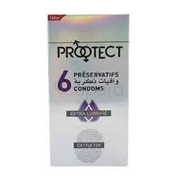 PROTECT PRESERVATIFS EXTRA FIN EXTRA LUBRIFIE BOITE DE 6