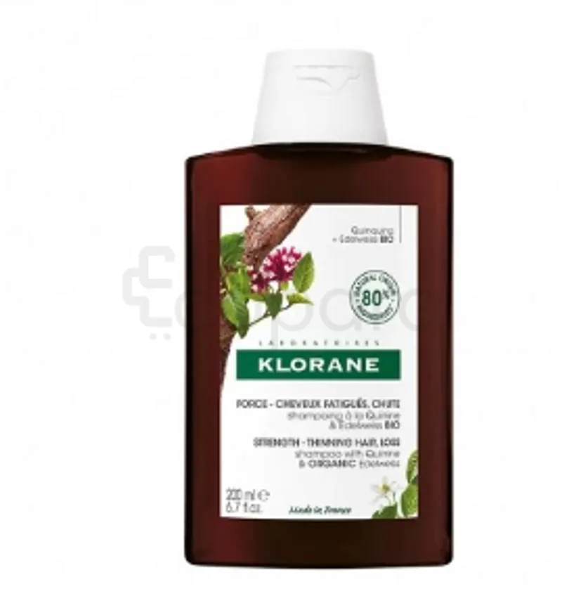 KLORANE QUININE SHAMPOOING A LA QUININE ET AUX VITAMINES B ANTI-CHUTE 200ML