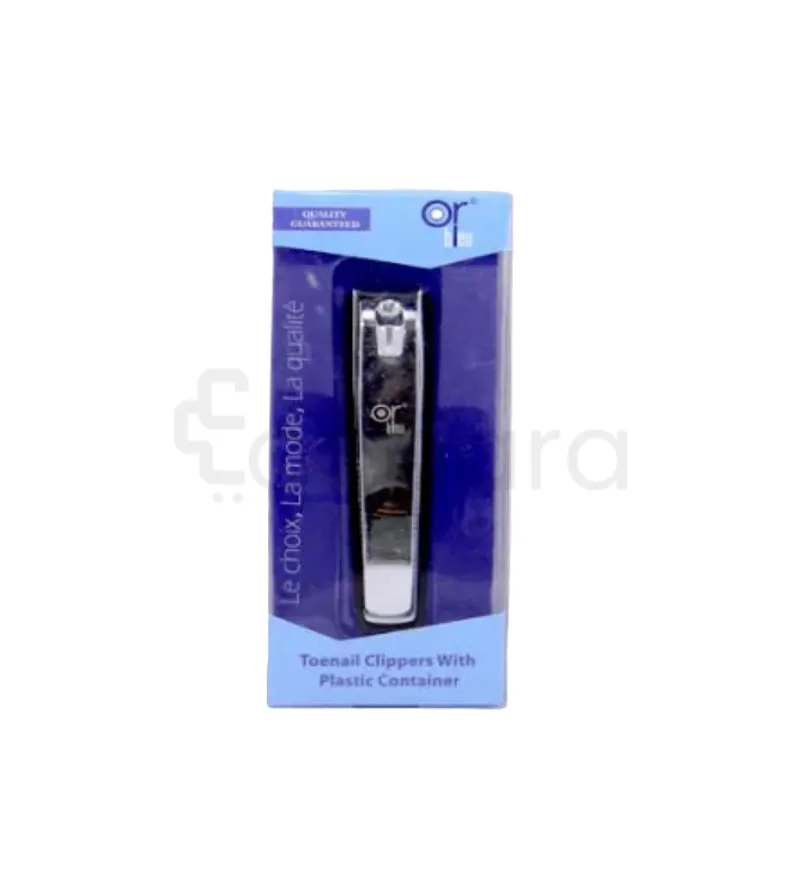 SPC OR BLEU TOENAIL CLIPPERS WITH PLASTIC CONTAINER CISEAUX A ONGLES REFERENCE CT-420
