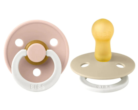BIBS PACIFIER  BLUSH GLOW VANILLA GLOW 2 SUCETTES