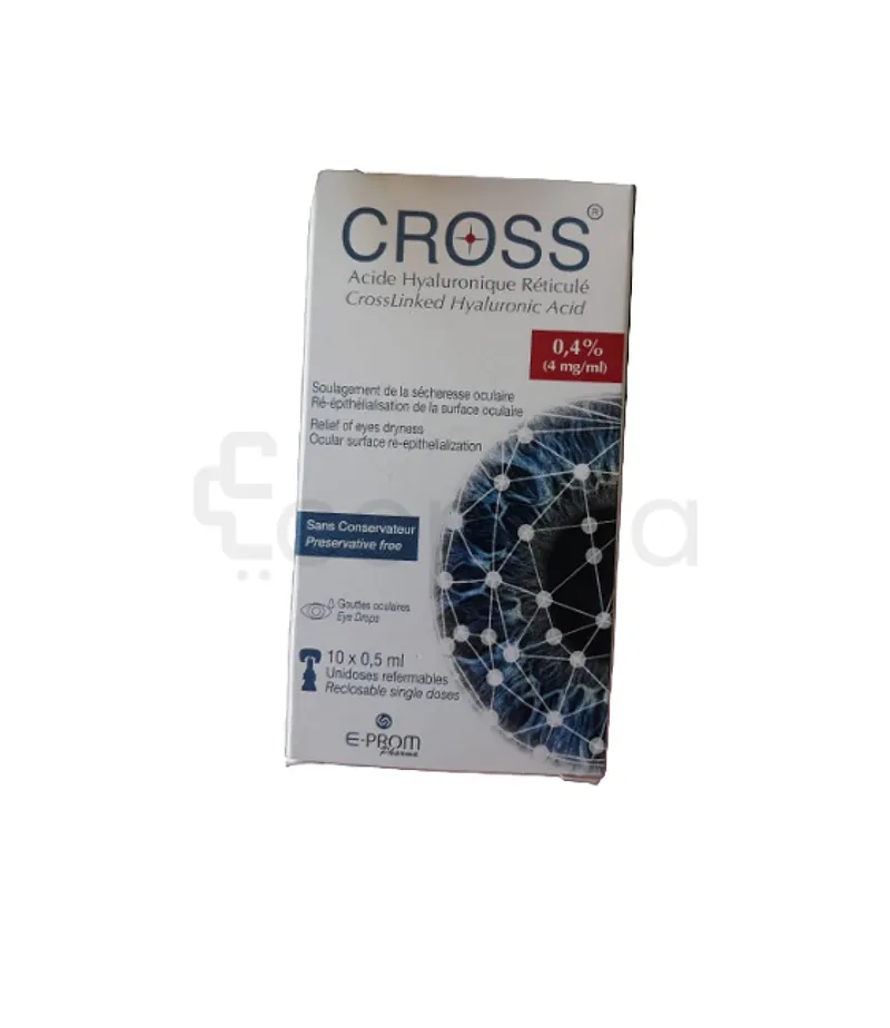 CROSS ACIDE HYALURONIQUE 0.4% 10*0.5ML UNIDOSES