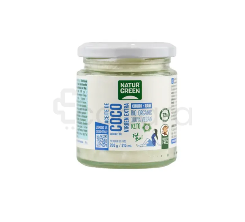 NATURGREEN HUILE DE COCO BIO 200G