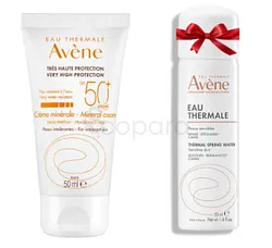 AVENE PACK TRES HAUTE PROTECTION CREME MINERALE SPF50+ 50ML + EAU THERMAL OFFERT 50ML 