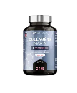 GPH COLLAGENE MARIN + VITAMINE C 350MG BOITE DE 180 GELULES