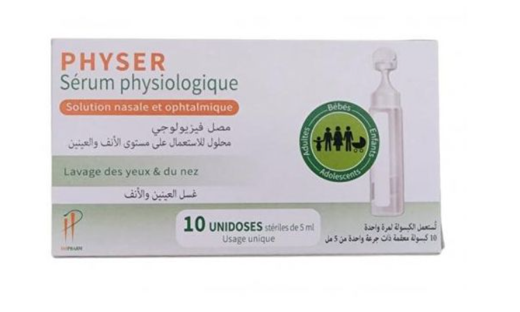 PHYSER SERUM PHYSIO BOITE DE 10 UNIDOSES