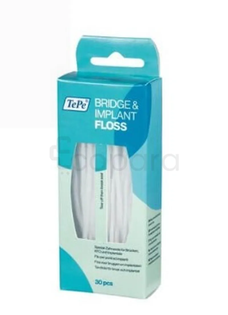TEPE FIL DENTAIRE BRIDGE ET IMPLANT BOITE DE 30