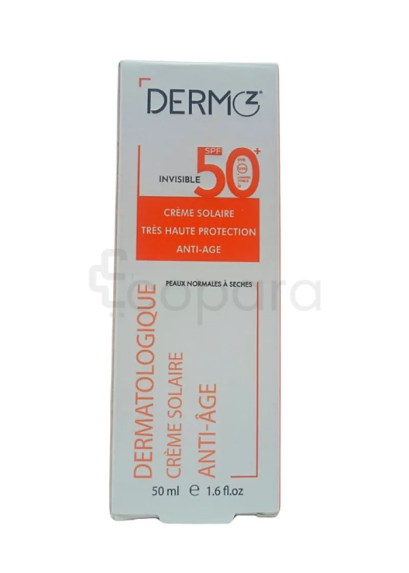 DERMOZ CREME SOLAIRE MATIFIANTE ANTI BRILLANCE 50ML