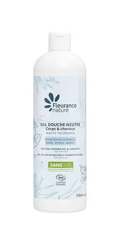 FLEURANCE NATURE GEL DOUCHE NEUTRE CORPS ET CHEVEUX HAUTE TOLERANCE 500ML