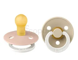 BIBS PACIFIER BLUSH GLOW/VANILLA NUMERO 2 2 SUCETTES