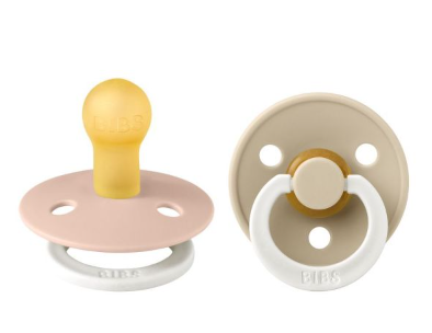 BIBS PACIFIER BLUSH GLOW/VANILLA NUMERO 2 2 SUCETTES