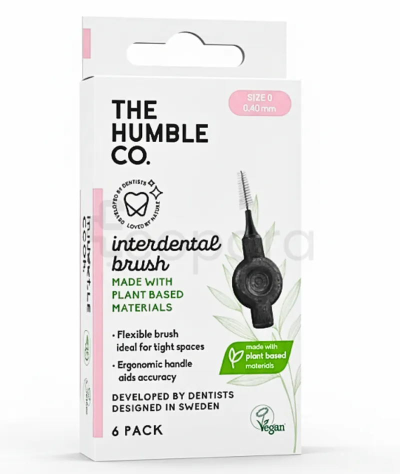 THE HUMBLE CO BROSSE INTERDENTAIRES PLANT BASED TAILLE 1 BOITE DE 6