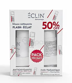 ECLIN PACK MOUSSE NETTOYANTE FLASH ECLAT 150ML + MOUSSE 150ML