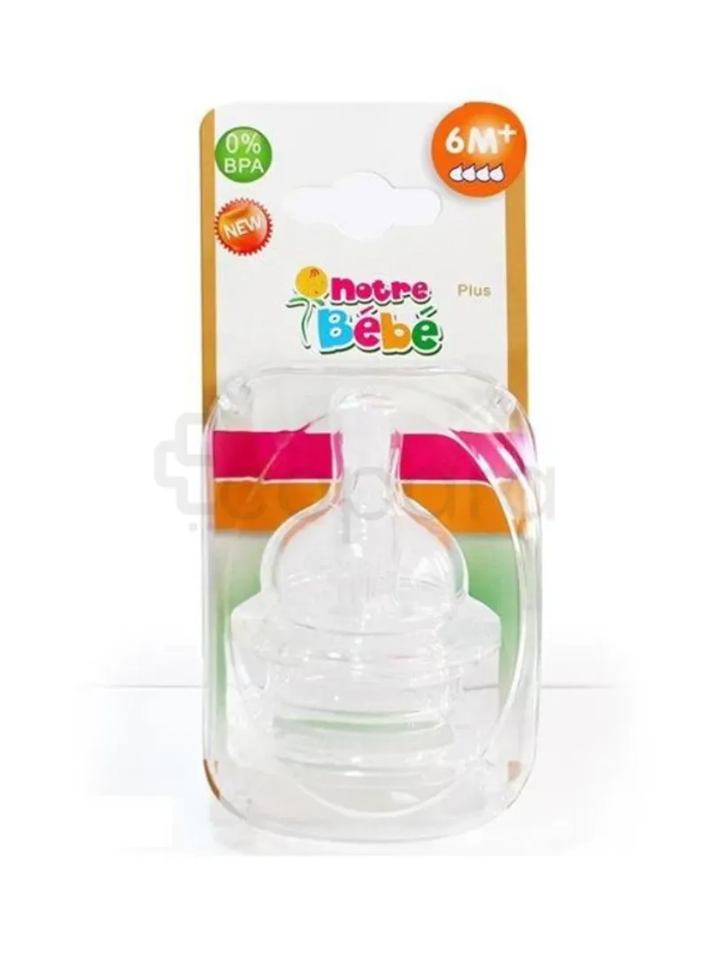 NOTRE BEBE TETINE LARGE +6MOIS REFERENCE BD061-27L *2