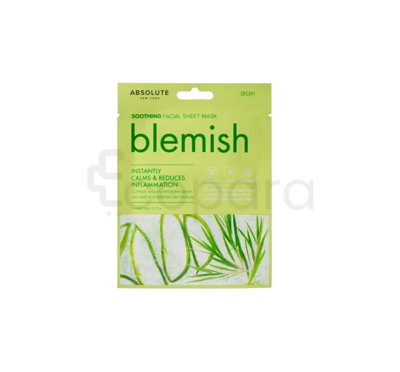 ABSOLUTE NEW YORK BLEMISH FACIAL SHEET MASK REFERENCE SFCA11
