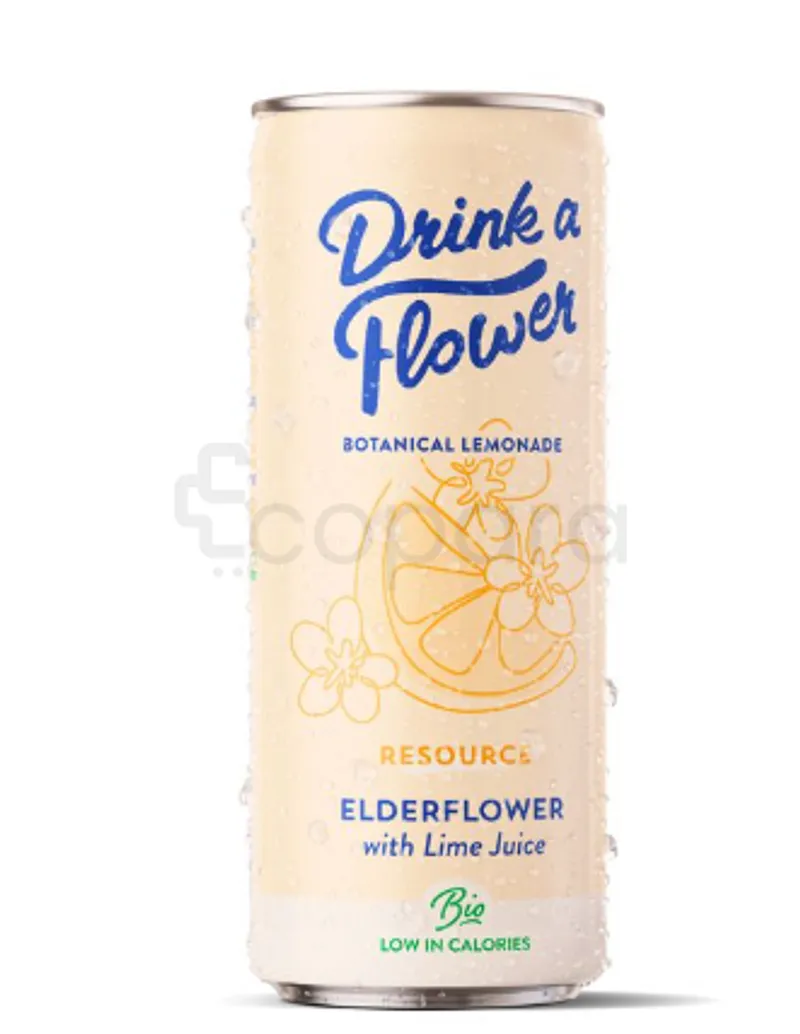 DRINK A FLOWER BOTANICAL LEMONADE RESOURCE ELDERFLOWER WITH LIME JUICE 25CL