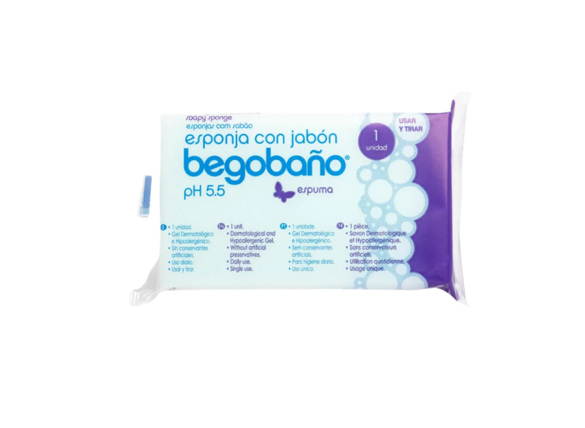 BEGOBANO EPONGE SAVONNEUSE 7.5CM*13CM