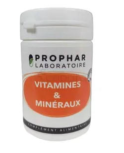PROPHAR VITAMINES MINERAUX B5OITE DE 50 GELULES