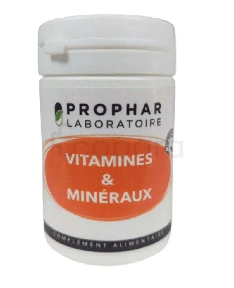 PROPHAR VITAMINES MINERAUX B5OITE DE 50 GELULES