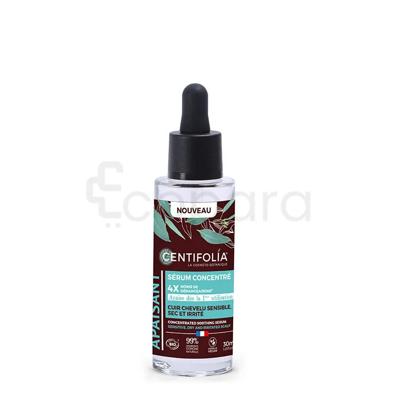 CENTIFOLIA SERUM CONCENTRE 4X MOINS DE DEMANGEASONS CUIR SENSIBLE CHEVELU SEC ET IRRITE 30ML