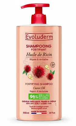 EVOLUDERM SHAMPOOING HUILE DE RICIN 1L