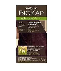 BIOKAP NUTRICOLOR DELICATO NUMERO 5.5 CHATAIN CLAIR ACAJOU